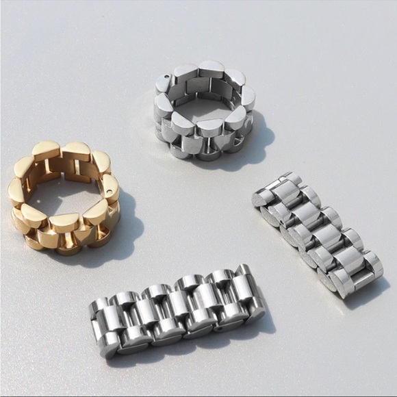 Stainless steel Watch shape ring . - Picture 3 of 3